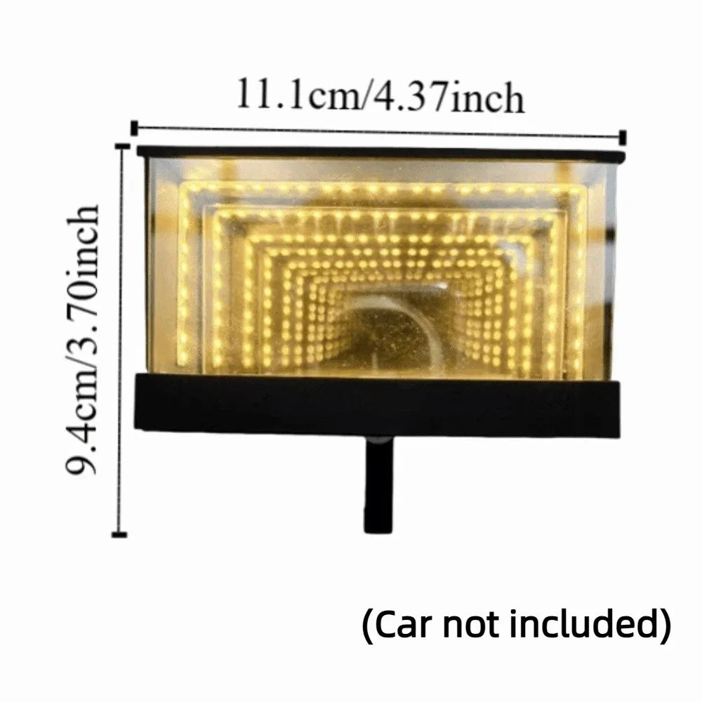 Creative Garage Key Holder Multifunctional with LED Light Wall Mount Key Storage Rack Space-saving Mirrior Fun Key Organizer