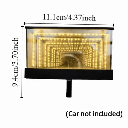 Creative Garage Key Holder Multifunctional with LED Light Wall Mount Key Storage Rack Space-saving Mirrior Fun Key Organizer